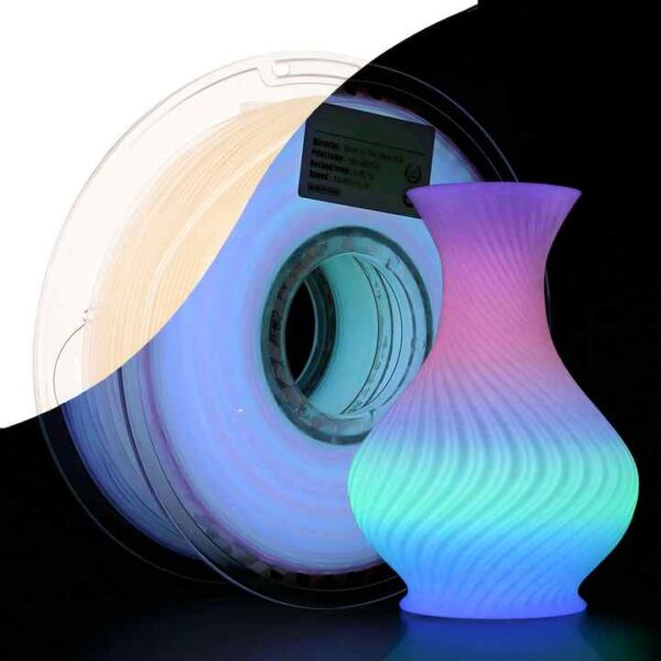 1.75mm 1kg PCL 3D Filament for FDM Material Night Light Consumable Blue Luminous PLA 3D Printer