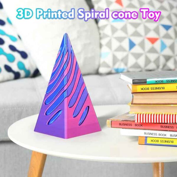 Custom Purple 3D Printed Pyramid Toys Buy 3D Models Processing Moulding Service Made of PLA Material - Image 4