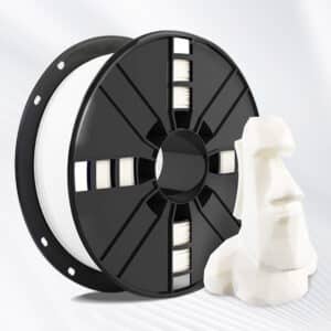 1.75mm White PLA+ 3D Printer Filament – High Toughness