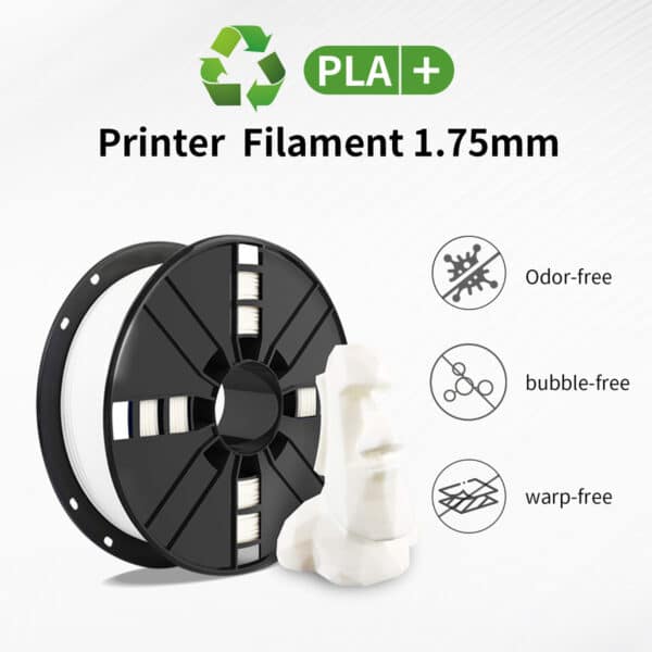 1.75mm White PLA+ 3D Printer Filament  High Toughness - Image 5