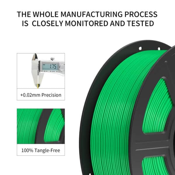 High-Speed PETG Green Filament for a 3D Printer 1.75mm - Image 6