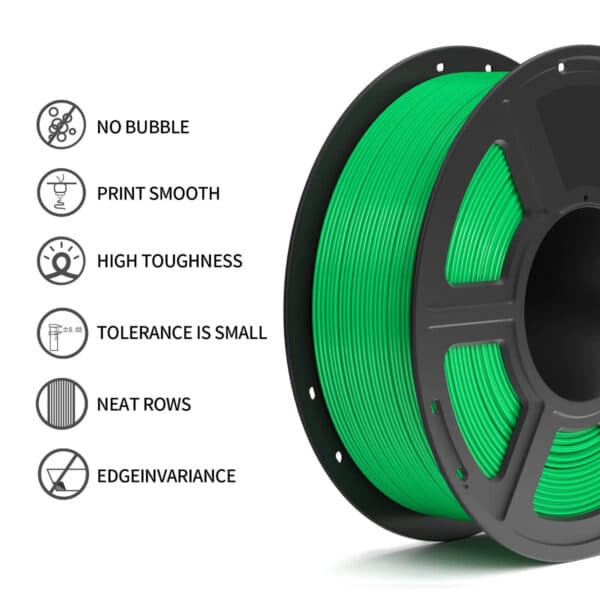 High-Speed PETG Green Filament for a 3D Printer 1.75mm - Image 3