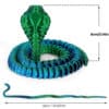 Articulated 3D King Cobra Customizable Creative Toy For Kids - Image 6