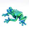 3D Printed Movable Frog