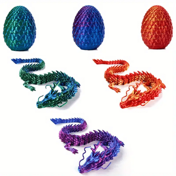 3d Crystal Dragon Print