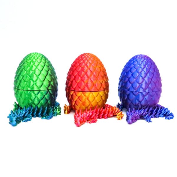 Articulated Dragon Crystal Gem 3d Fidget Egg Toy for Kids