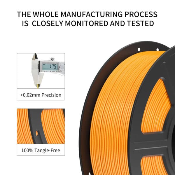 High-Speed Orange PLA 3d printer refill filament 1.75 mm - Image 5