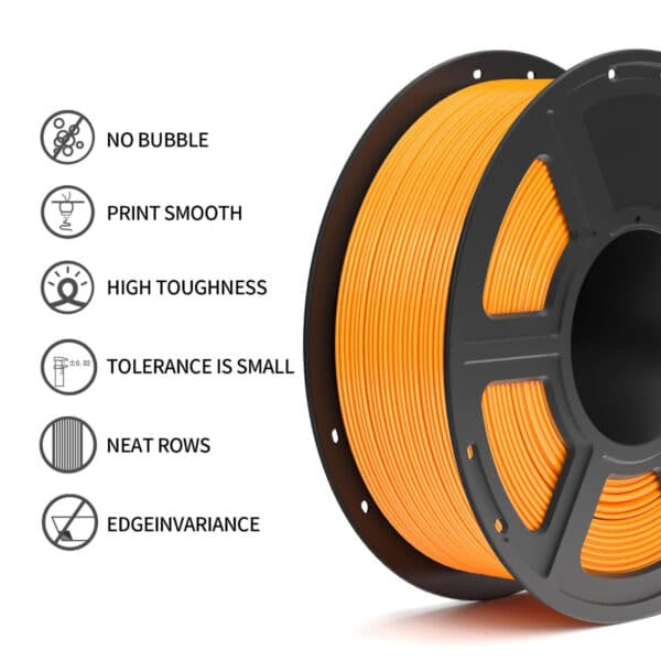 High-Speed Orange PLA 3d printer refill filament 1.75 mm - Image 3