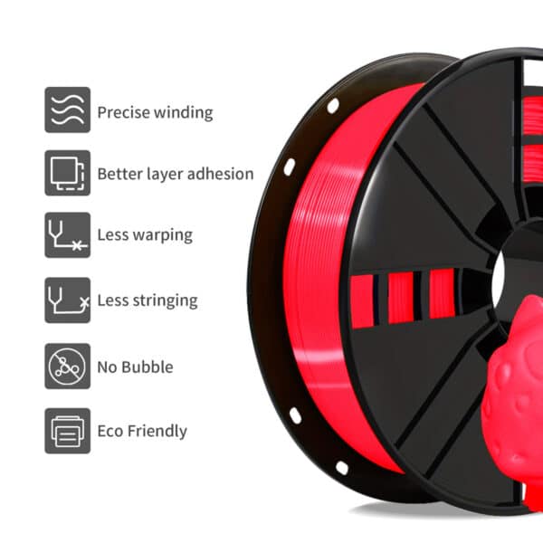 1.75mm PLA Red Filament for 3D Printing – FDM Consumables - Image 4