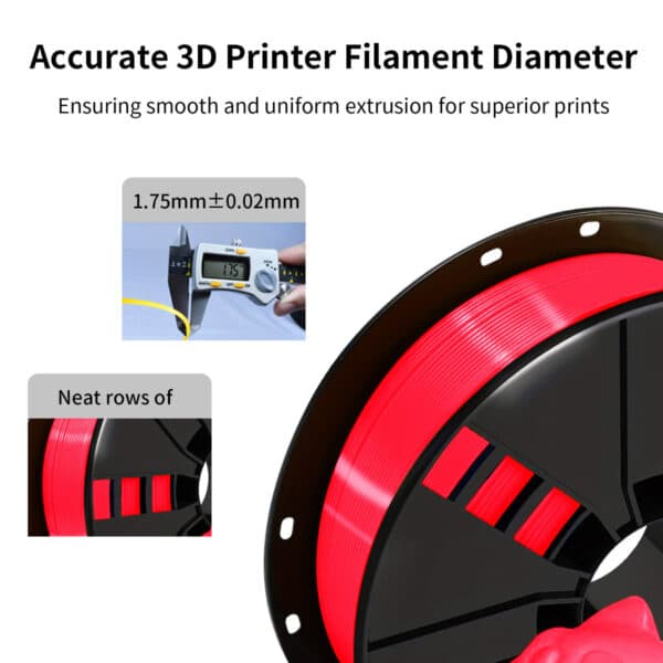 1.75mm PLA Red Filament for 3D Printing – FDM Consumables - Image 6