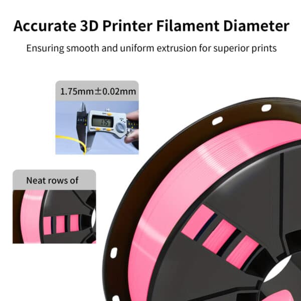 1.75mm Pink PLA Filament for 3D Printing FDM Consumables - Image 6