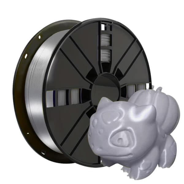 3D PLA Monochrome 1.75mm Silver Filament for FDM Printing