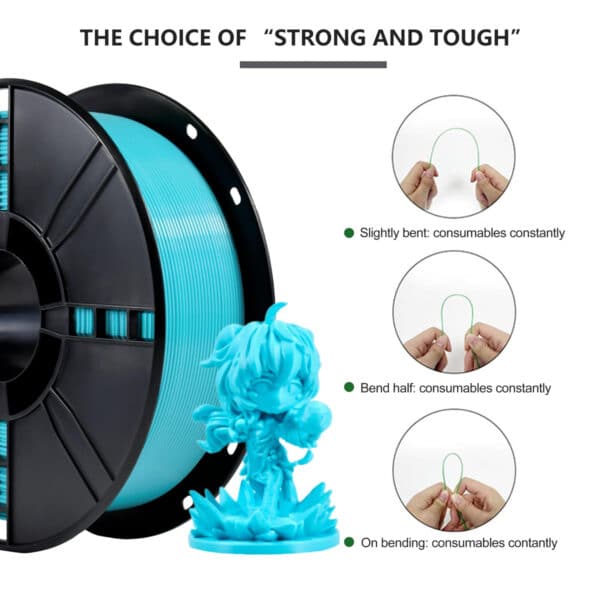 1.75mm Sky Blue PLA Filament Eco Friendly, High Precision - Image 4