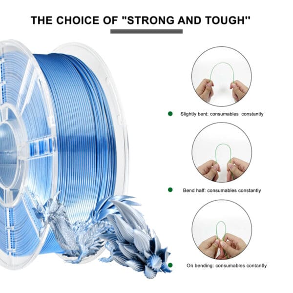 Blue PLA 3D Printing Filament, Strong  3D Printing Material - Image 4