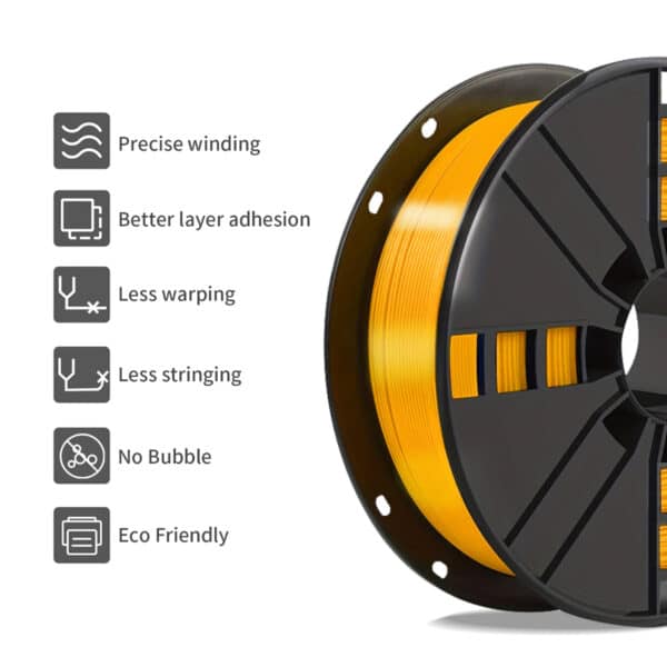 Gold PLA Silk  3D Printer Filament FDM Material - Image 2