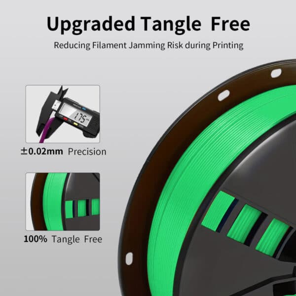 High-Speed Green roll pla+ 3d printing spool Filament - Image 3