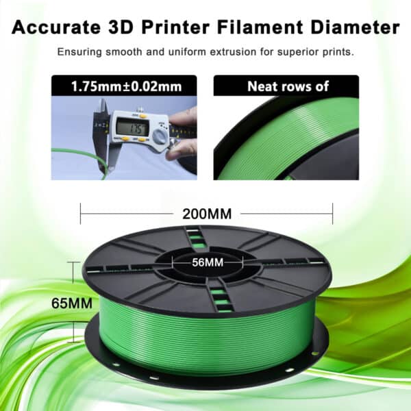 Hot Sale Green PLA Bio Filament 3D Printing Consumables - Image 5