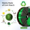 Green PLA 1.75mm Filament for 3D Printing - Image 6
