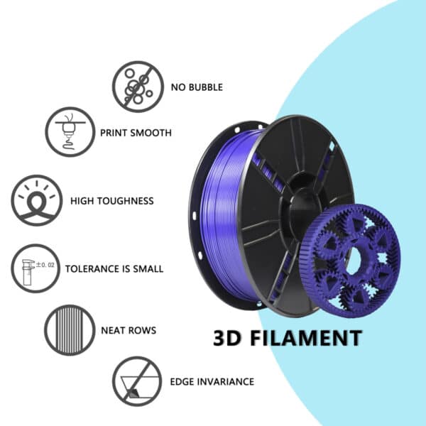 Best-Selling All Season Purple PLA Filament 1KG 3D Printing Material - Image 4