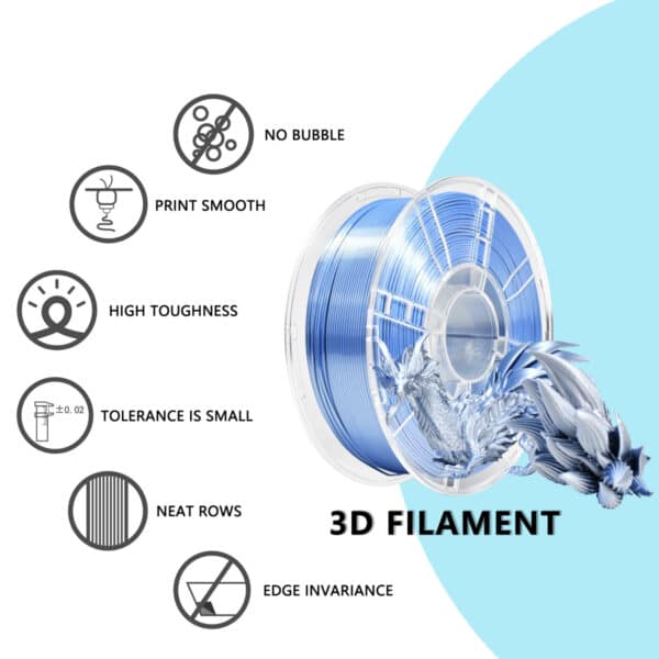 Blue PLA 3D Printing Filament, Strong  3D Printing Material - Image 6