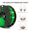 Green PLA 1.75mm Filament for 3D Printing - Image 7