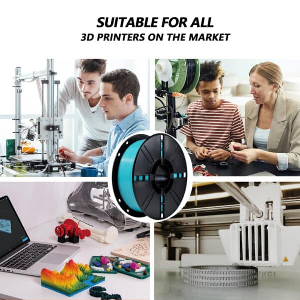 Sky Blue PLA Filament for 3D Printing & Moulding - Image 8