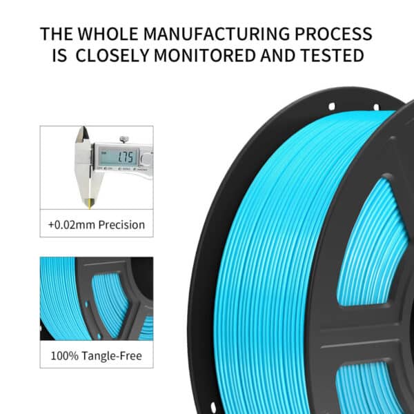 High-Speed 3D Printer PETG Sky Blue Filament - Image 2