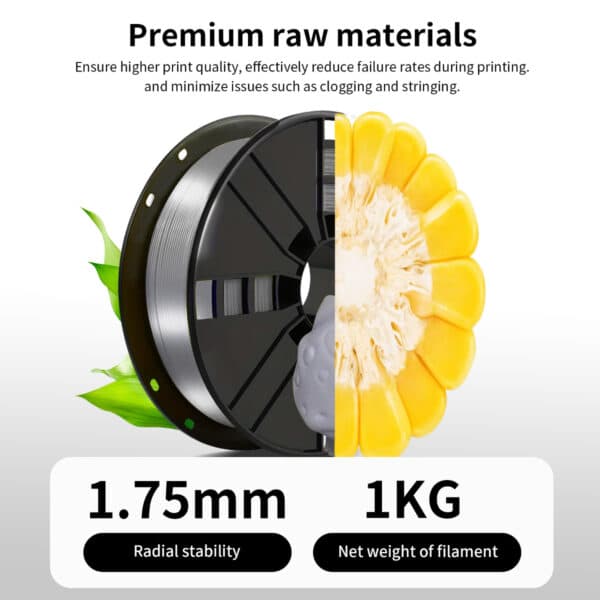 Silver PLA 1.75mm FDM Printer Filament - Image 6