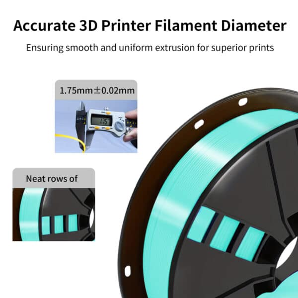 Cyan PLA 1.75mm Filament for 3D Printing - Image 7