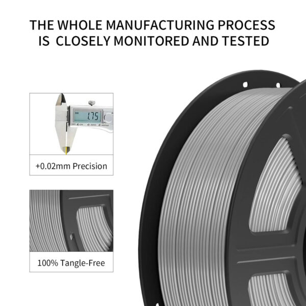 High-Speed PETG Gray 3D Printer Filament 1.75mm - Image 6