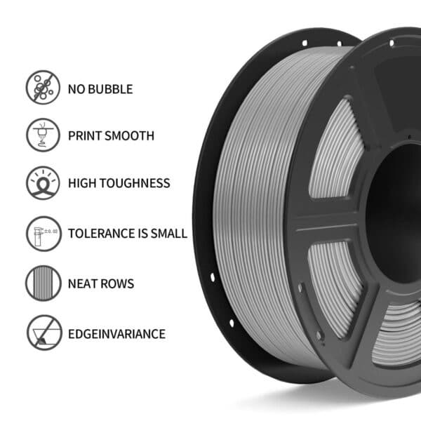 High-Speed PETG Gray 3D Printer Filament 1.75mm - Image 2