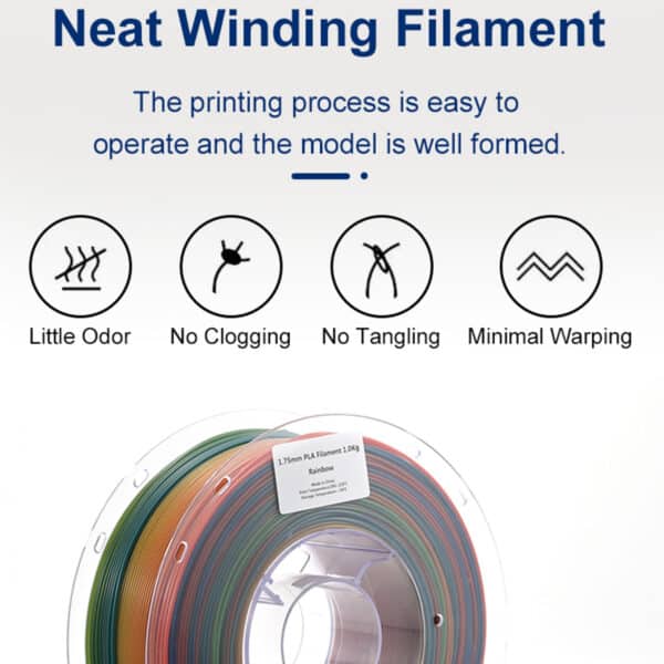 3D PLA Matte Rainbow Filament  3D Printing - Image 8