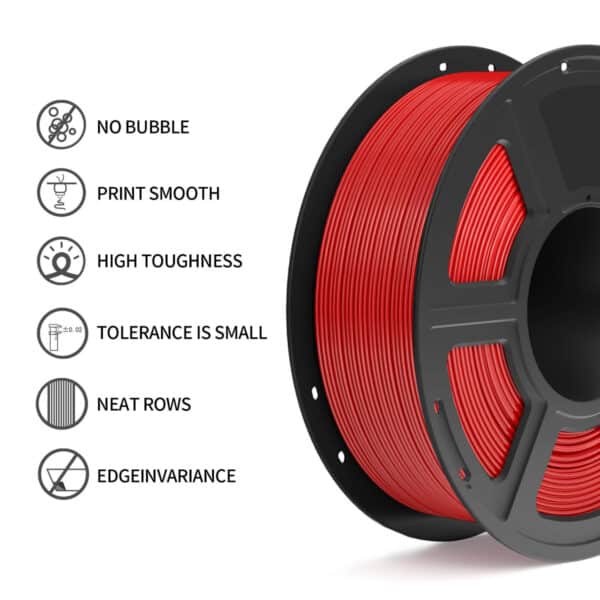 High Speed PETG Red 3D Printer Filament 1.75mm - Image 2