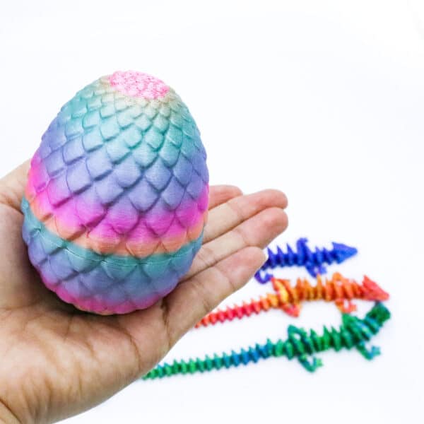 Articulated Dragon Crystal Gem 3d Fidget Egg Toy for Kids