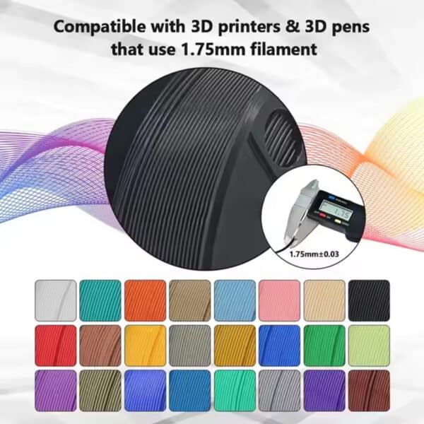Premium PLA+ TPU PETG ABS ASA 3D Filament 1.75mm - Image 5