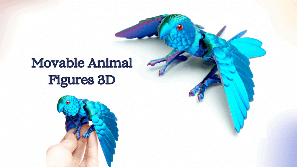 3D Printing with AI Designing Customizable Movable Animal Figures with Smart Materials