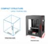 Best Price High Quality Metal Frame Smart 3D FDM Printer - Image 3