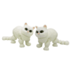 Creative 3D Printed White Cat Movable joint Model Toy For Kids - Image 3