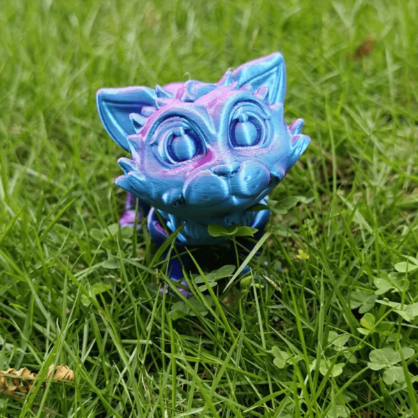 Creative 3D Printed Cute Cat Toy Model With Movable Joint - Image 7