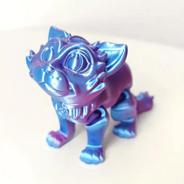Creative 3D Printed Cute Cat Toy Model With Movable Joint - Image 2