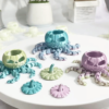 Colorful 3D Printed Pumpkin Octopus Toy Flexible Fun - Image 4