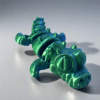 Creative 3D Printed Crocodile Movable Joint Children's Toy Model - Image 3