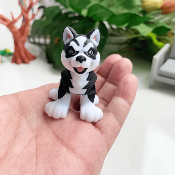 Interactive 3D Printed Movable Joints Husky Puppy Toy for Kids - Image 8