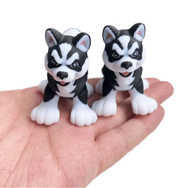 Interactive 3D Printed Movable Joints Husky Puppy Toy for Kids - Image 2