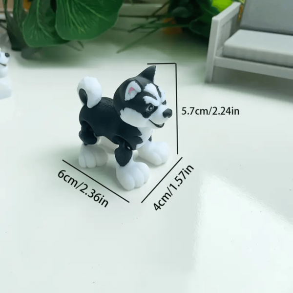 Interactive 3D Printed Movable Joints Husky Puppy Toy for Kids - Image 5