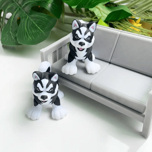 Interactive 3D Printed Movable Joints Husky Puppy Toy for Kids - Image 7