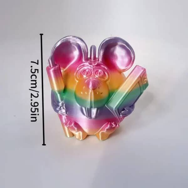 3D Printed Mouse Movable Joint Model Desktop Ornament - Image 2