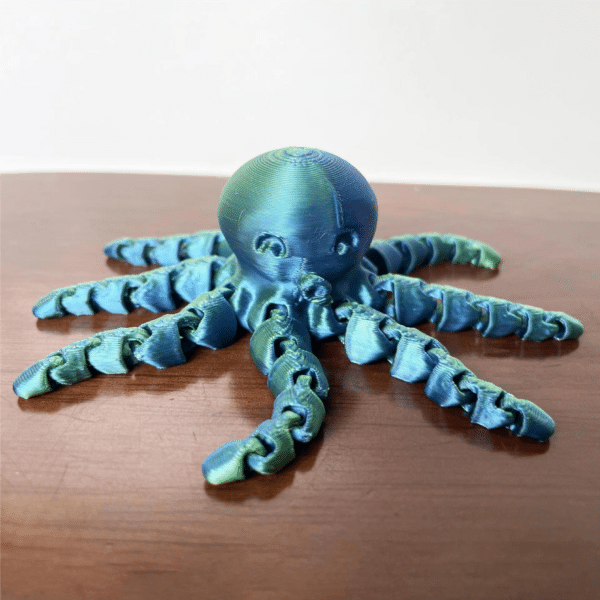 3D Printed Pouting Octopus Toy 3D Printed Octopus Ornament Gift - Image 5