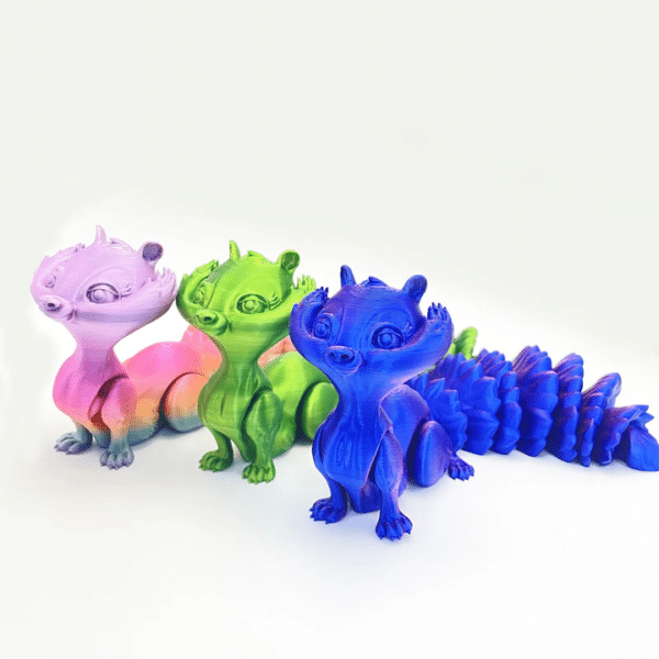 3D Printed Squirrel Toy 3D Printed Flexi Squirrel Ornament Gift - Image 11