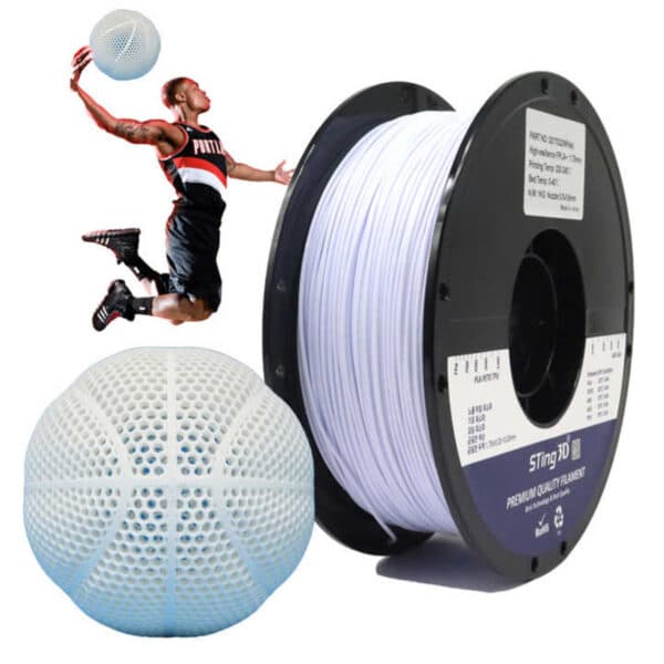 1.75mm 1kg Airless Basketball 3D Printed PLA Filament - Image 4